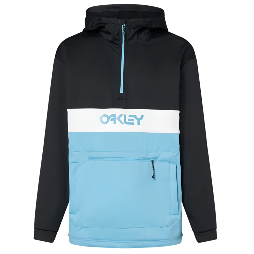 Oakley TNP Nose Grab Softeshell Hoodie - Black/Bright Blue