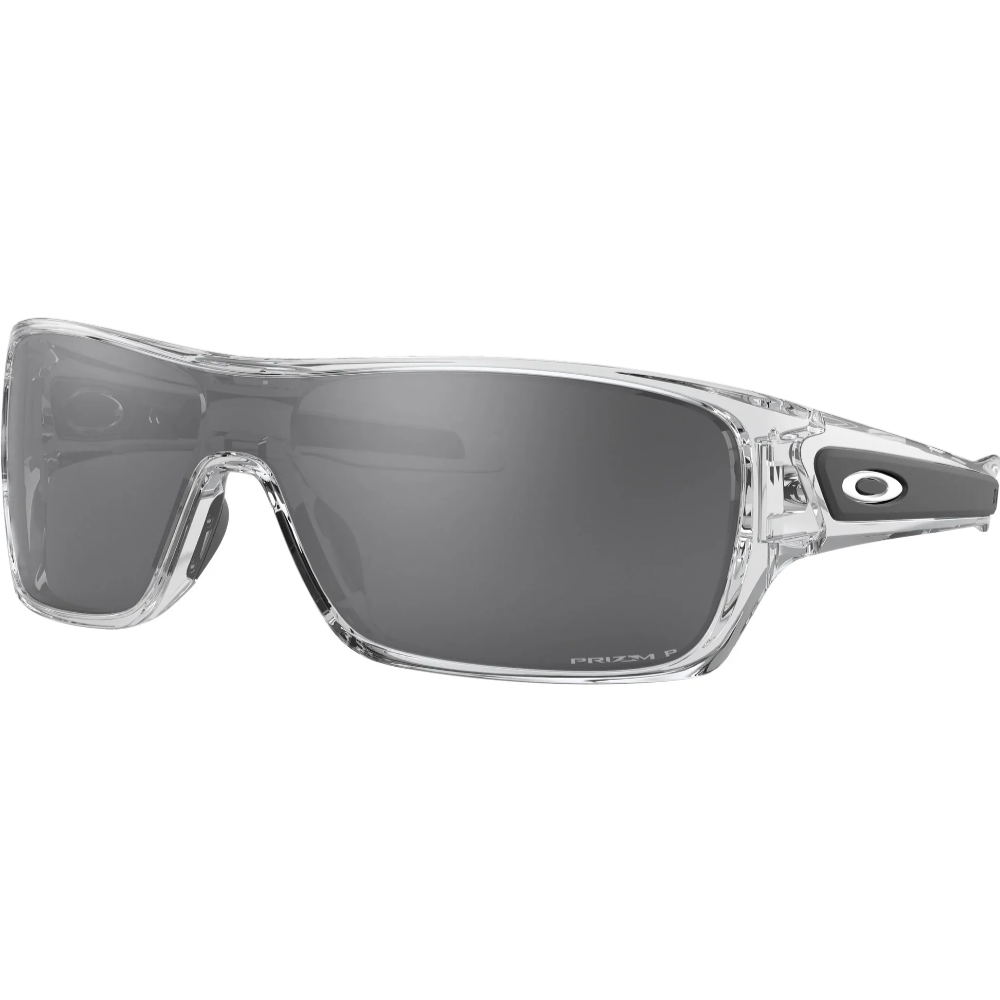 Oakley Turbine Rotar Sunglasses - Polished Clear w/Prizm Black Polarized