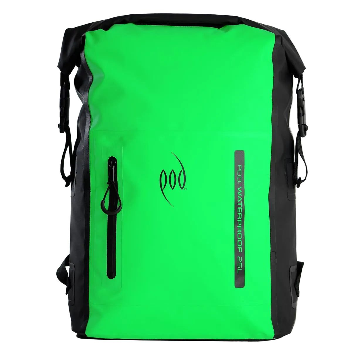 POD Waterproof Backpack 25L Dry Bag - Black/Green