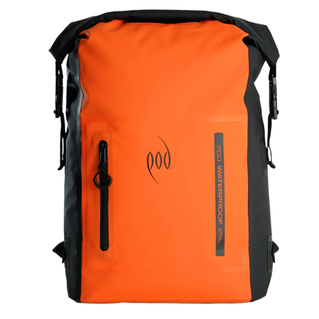 POD Waterproof Backpack 25L Dry Bag - Black/Orange