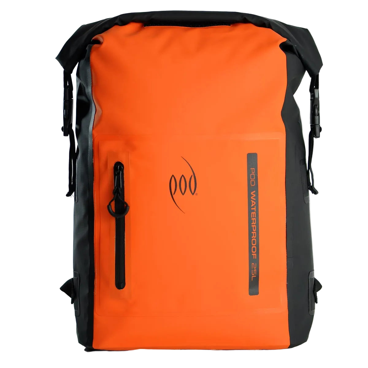 POD Waterproof Backpack 25L Dry Bag - Black/Orange