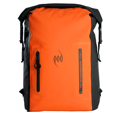 POD Waterproof Backpack 25L Dry Bag - Black/Orange