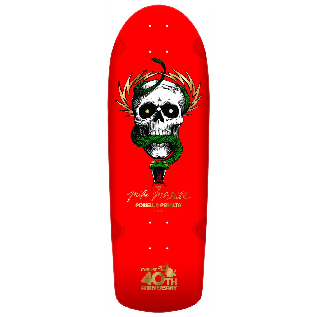 POWELL PERALTA reissue deck - McGill McTwist 40th - Red - STM Snow