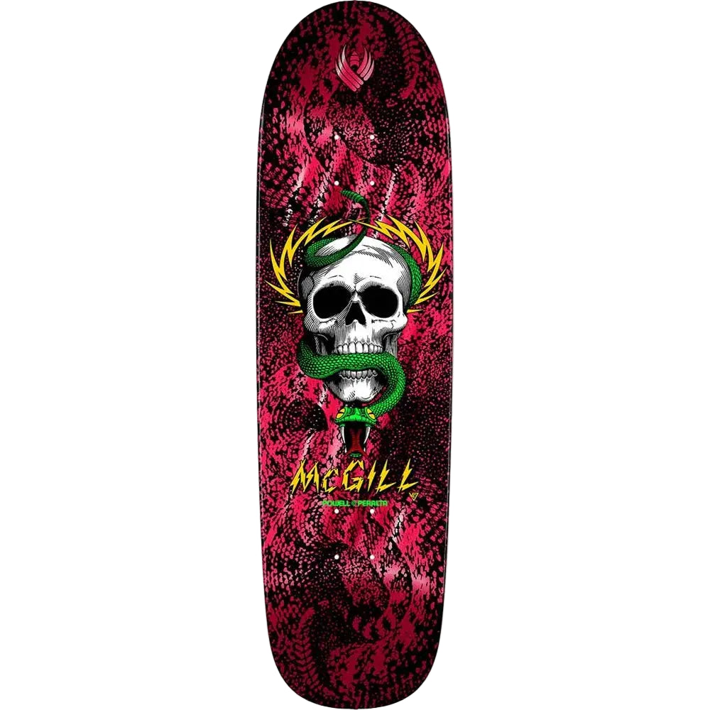 POWELL PERALTA Flight Mcgill Skull & Snake 8.97" Deck -  Red Foil
