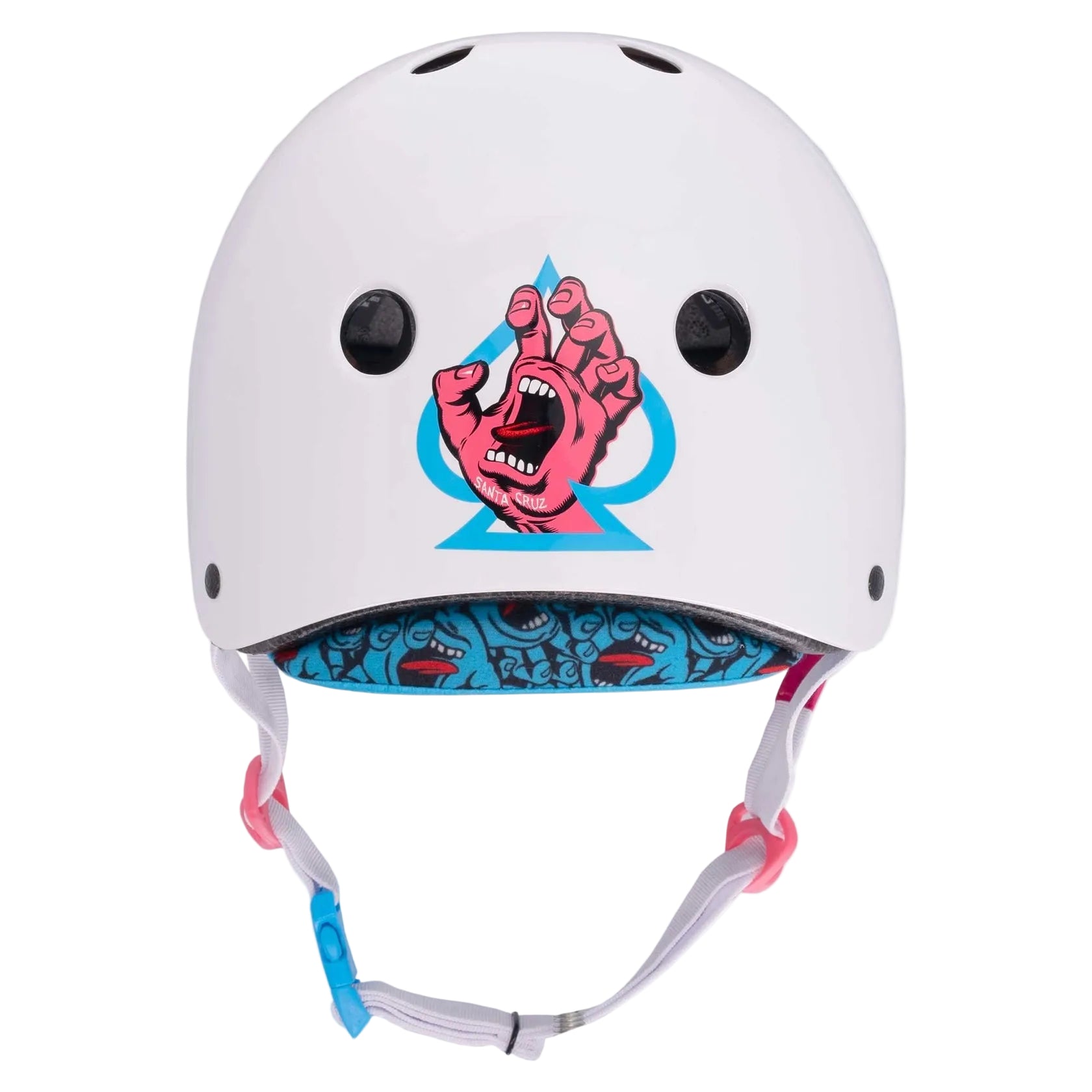 PRO-TEC Low Pro Certified skateboard helmet - Santa Cruz Gloss White