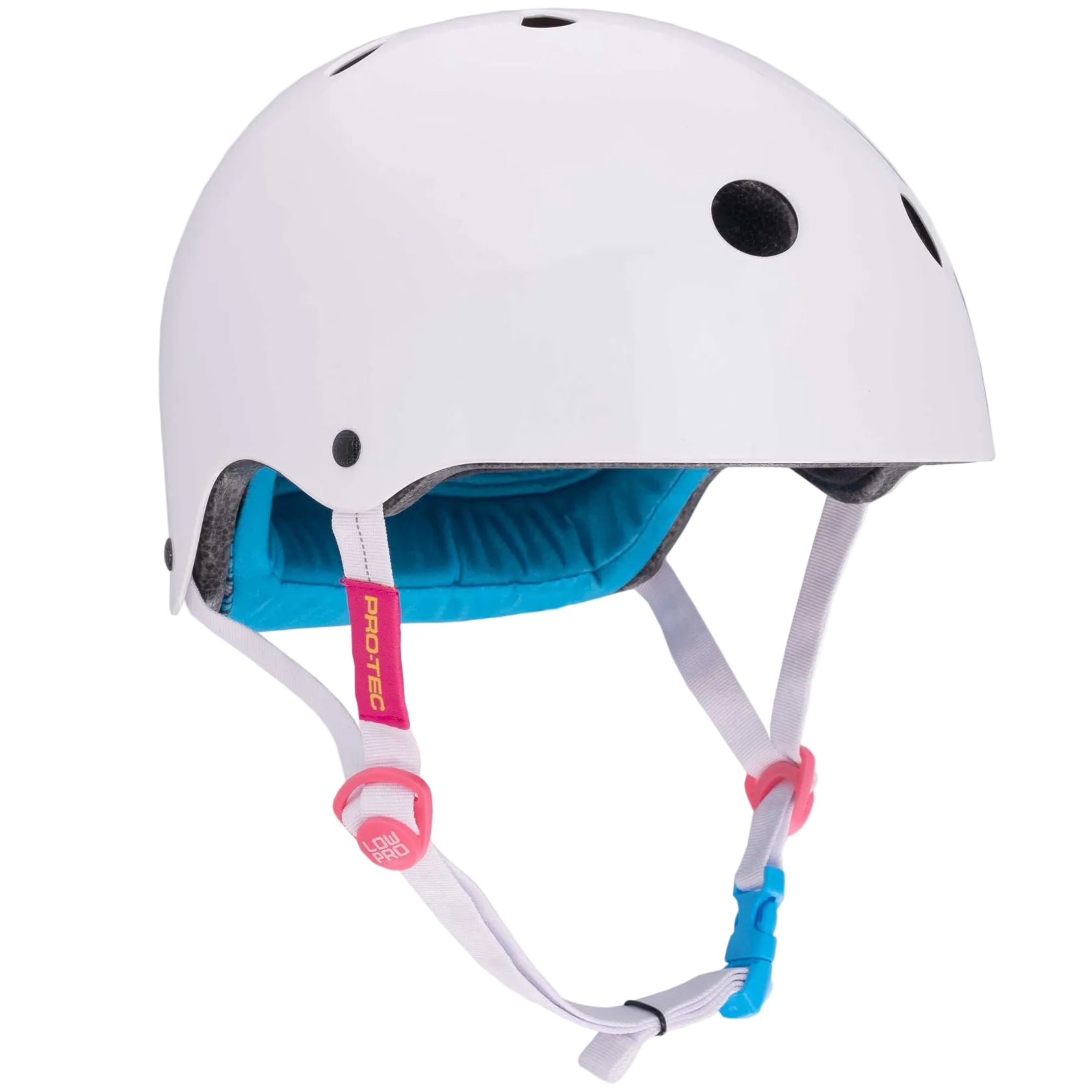 PRO-TEC Low Pro Certified skateboard helmet - Santa Cruz Gloss White