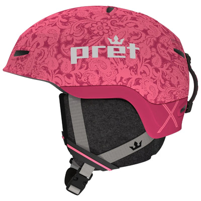 Pret Moxie X Kids Helmet - Pink Paisley