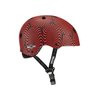 PRO-TEC Low Pro Certified skateboard helmet - Spitfire Red Swirl