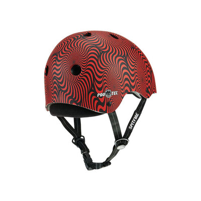 PRO-TEC Low Pro Certified skateboard helmet - Spitfire Red Swirl