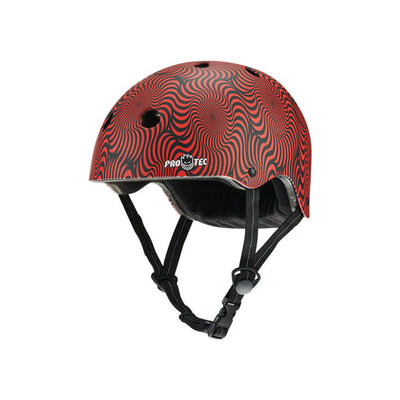 PRO-TEC Low Pro Certified skateboard helmet - Spitfire Red Swirl