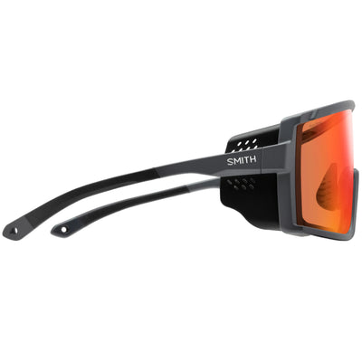 Smith Pursuit Sunglasses - Dark Grey - ChromaPop Glacier Photochromic Copper Red Mirror Lens