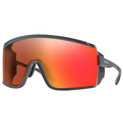 Smith Pursuit Sunglasses - Dark Grey - ChromaPop Glacier Photochromic Copper Red Mirror Lens