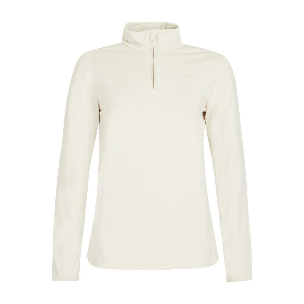 Protest Fabriz 1/4 Zip Top Womens - Kitoffwhite