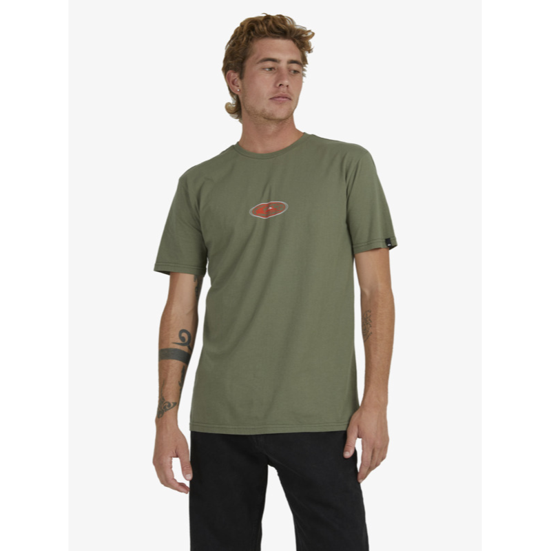 Quiksilver On the Grid T Shirt - Four Leaf Clover