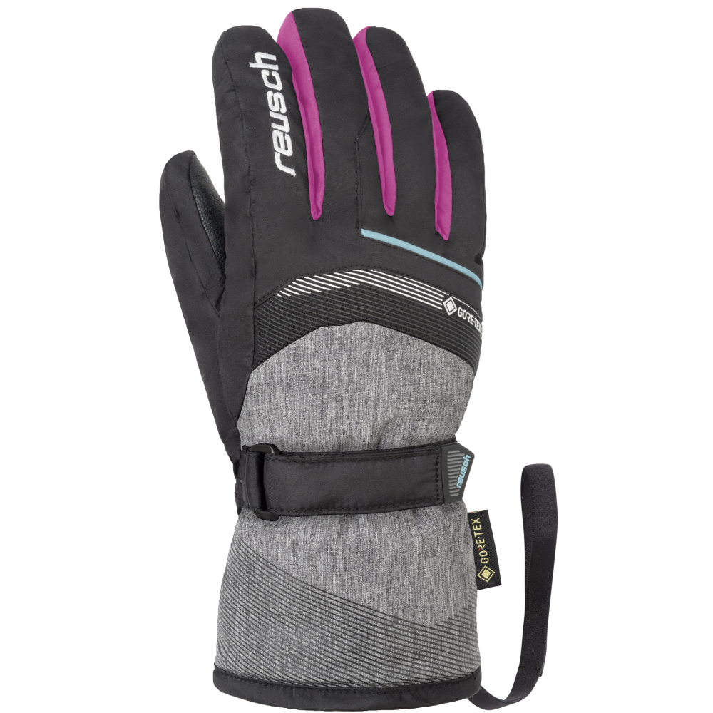 Reusch Bolt Gore-Tex Junior Glove - Black/Pink
