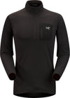 Arcteryx Rho LT Zip Neck Mens - Black