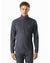 Arcteryx Rho LT Zip Neck Mens - Black Saphire