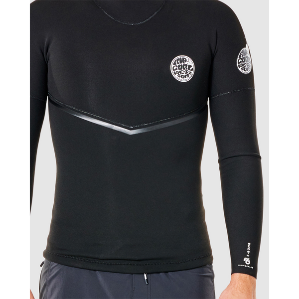 Rip Curl E-Bomb 1.5mm L/SL GB Jacket - Black - STM Snow Surf Skate