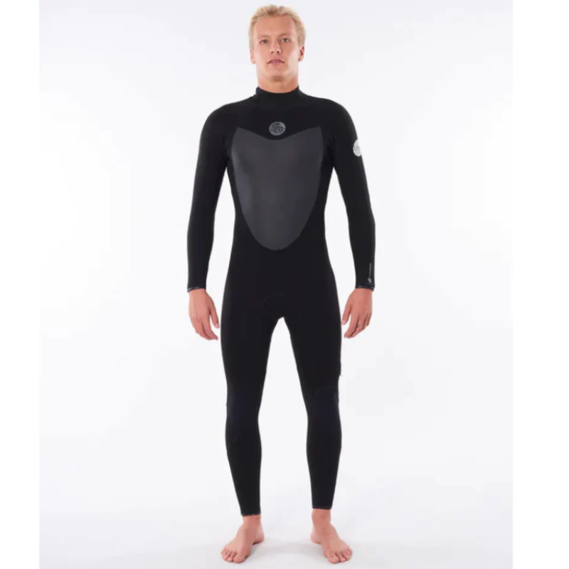 Rip Curl Flashbomb 3/2GB Back Zip Steamer Mens - Black