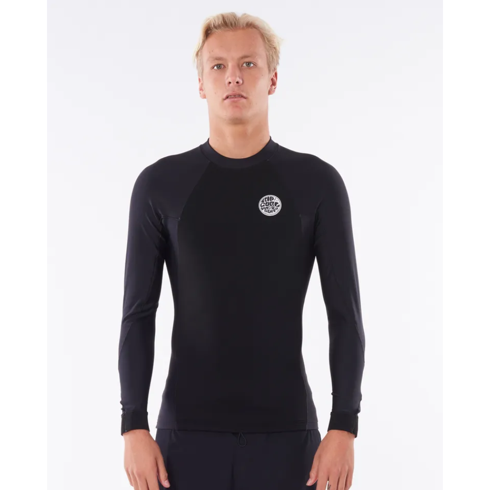 Rip Curl Flashbomb Neo Poly Long Sleeve Wetsuit Top Mens - Black