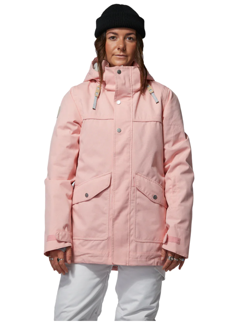 Rojo Aster Jacket Womens - English Rose Pinstripe