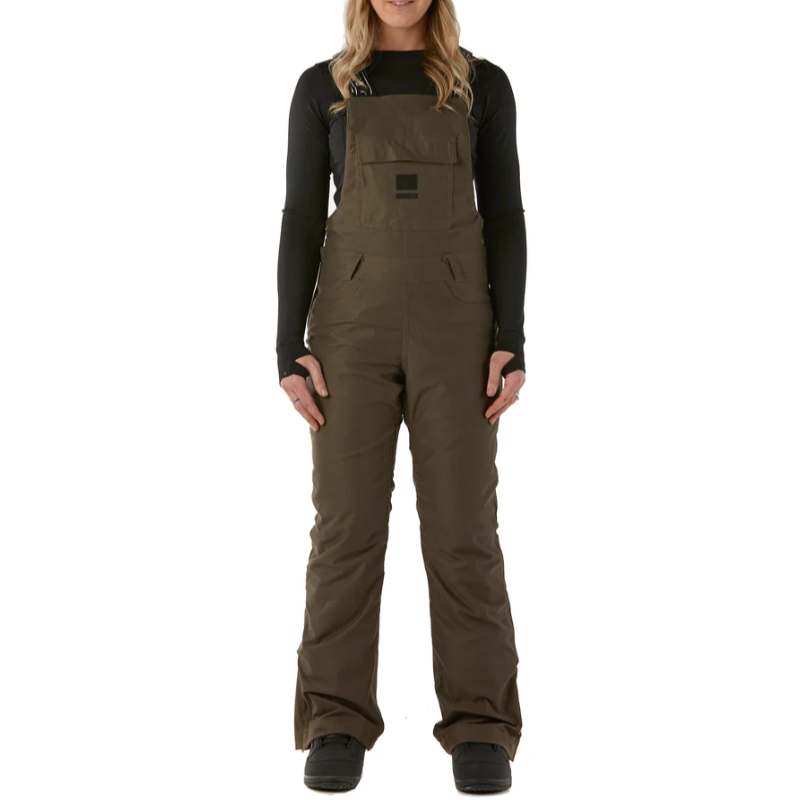 Rojo Snowy Day Bib Pant Womens - Black Olive