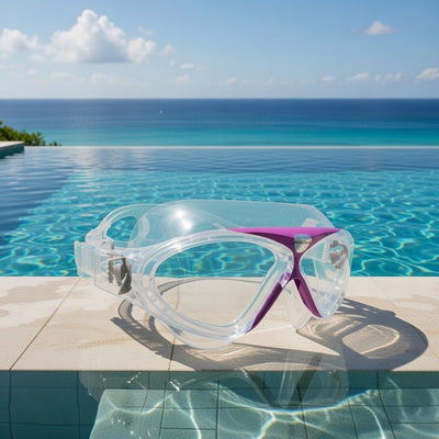 MIRAGE Lethal Swim Goggles - Clear/Purple