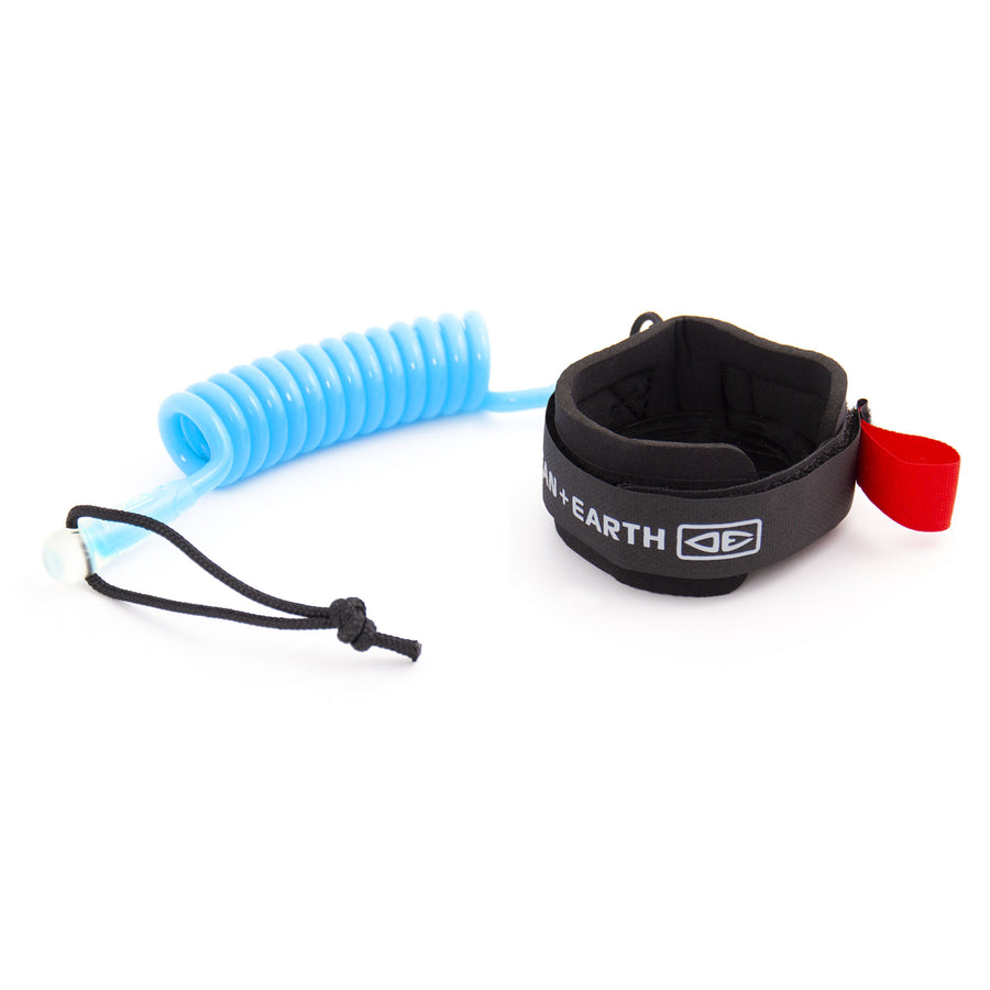 Ocean & Earth Basic Coiled Bodyboard Leash Blue