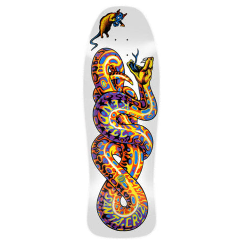 SANTA CRUZ Kendall Snake reissue deck - White - 9.975