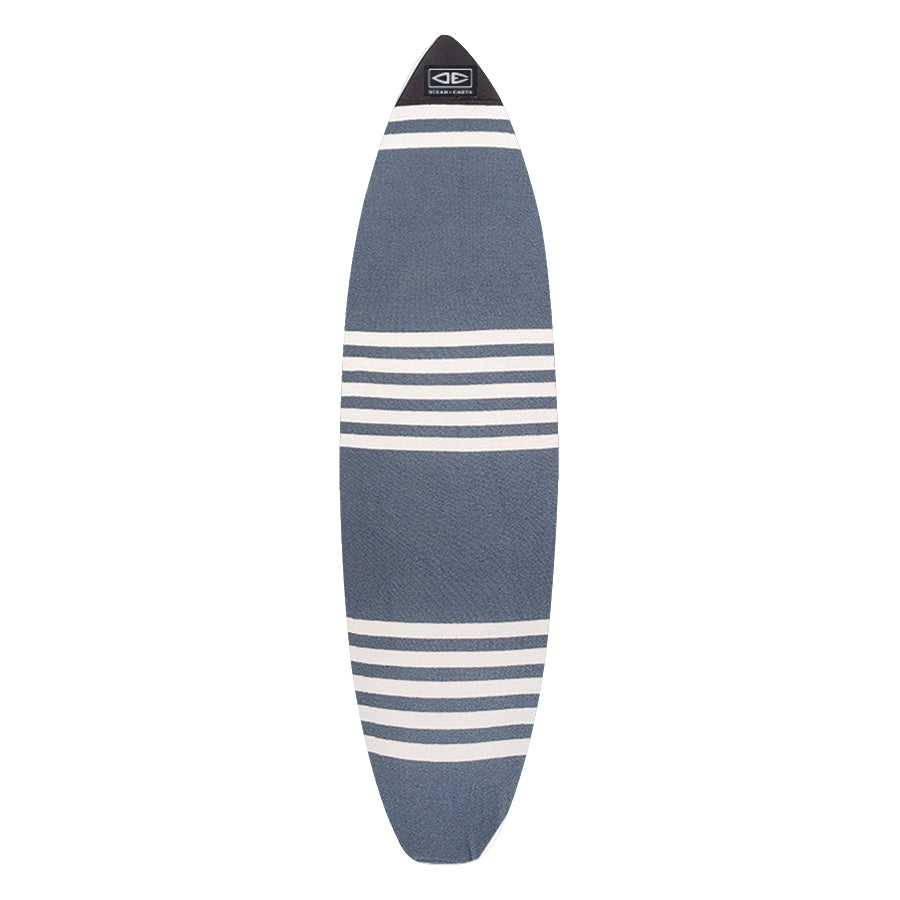 Ocean & Earth Fish Stretch SOX Board Cover - Blue Stripe/Denim