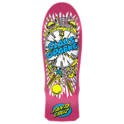 Santa Cruz Claus Grabke Exploding Clock reissue deck with Jim Phillips artwork - 10.04