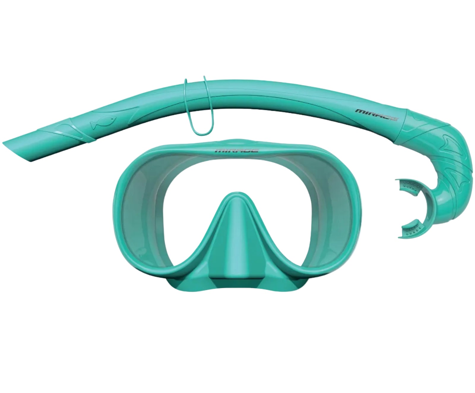 MIRAGE Sunsets Mask and Snorkel Set - Adult - Aqua