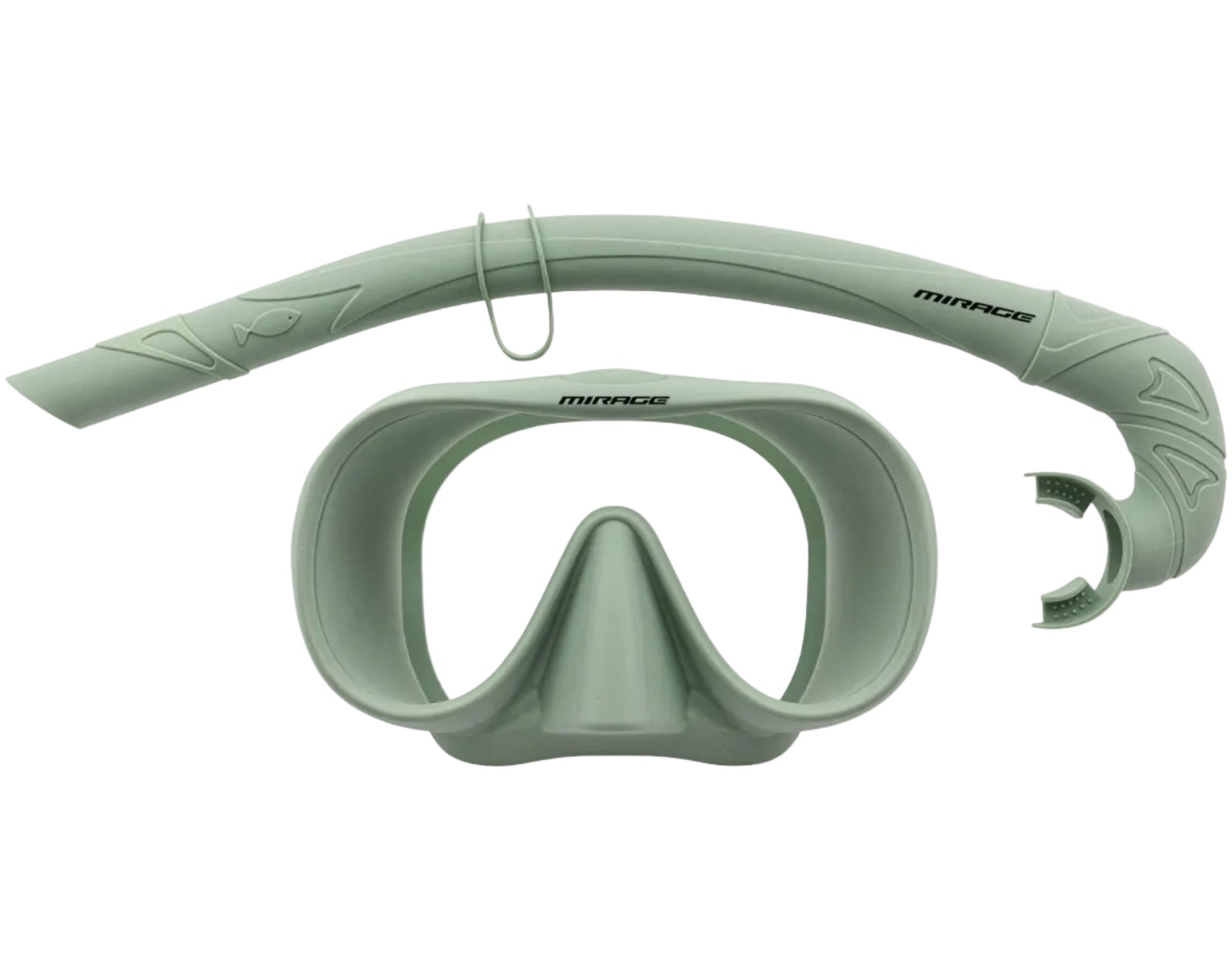 MIRAGE Sunsets Mask and Snorkel Set - Adult - Pale Pistachio
