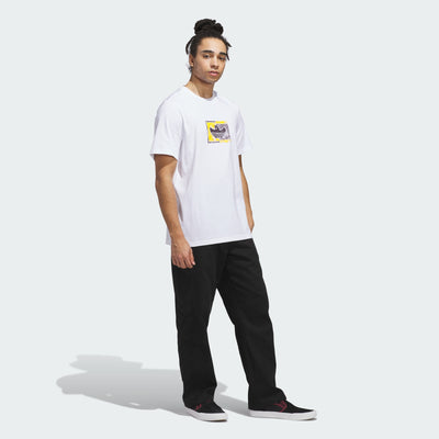 ADIDAS Shmoohaus Tee - White/ Aurora Black