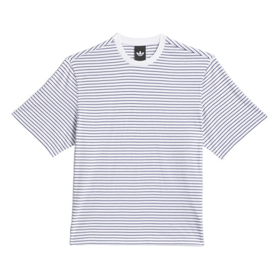 Adidas Skateboarding Yarn Dye Tee SS Tee - White/Dark Blue