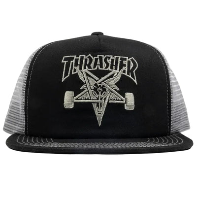 THRASHER Skategoat trucker hat - Black/Grey