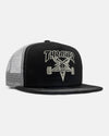 THRASHER Skate Goat Embroided Mesh cap - Black/Grey
