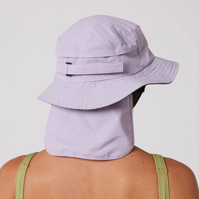 OCEAN AND EARTH Indo Stiff Peak surf hat - Pale Lilac