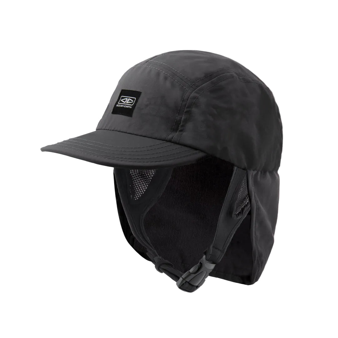 OCEAN AND EARTH Indo 5 Panel Legionnaire surf hat - Charcoal