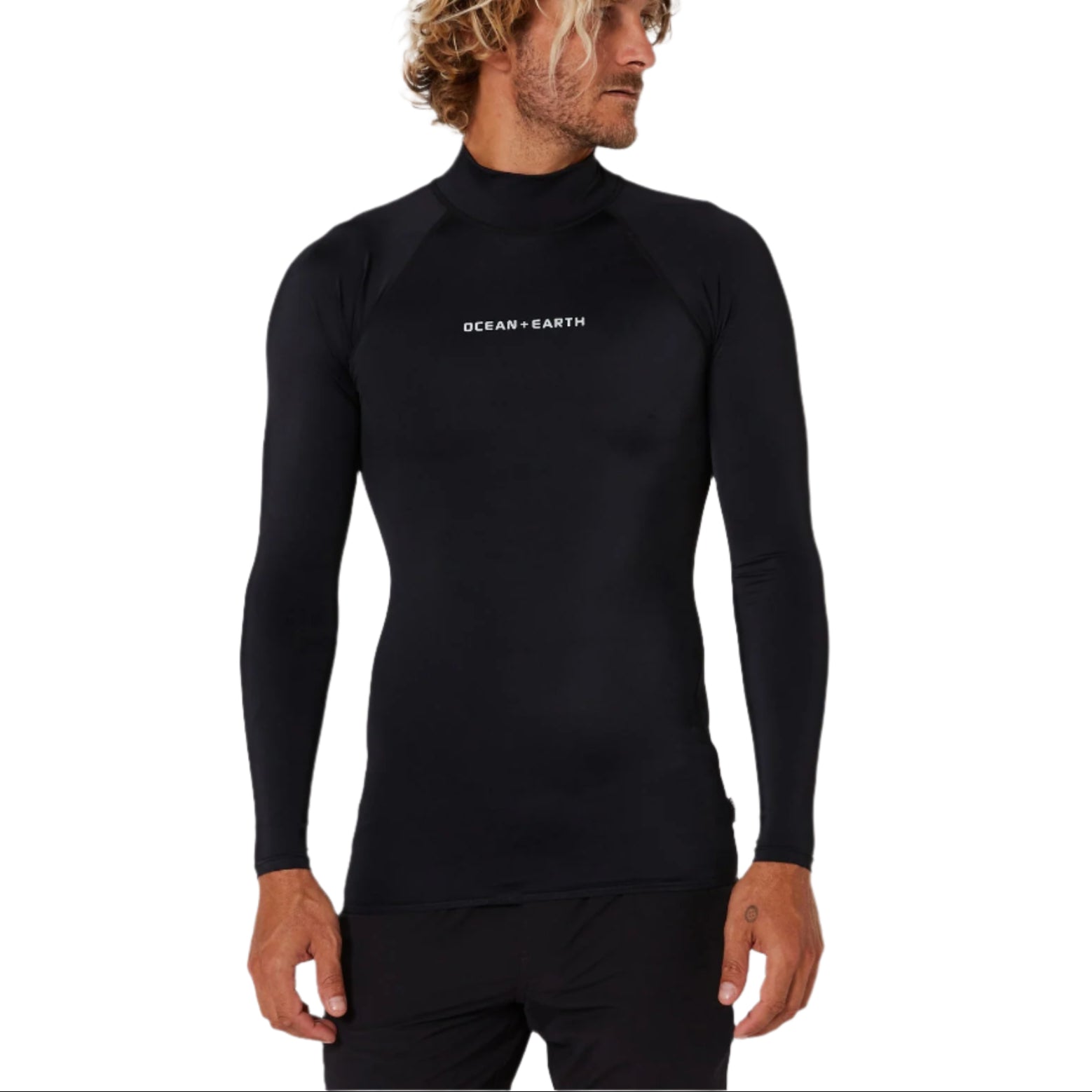 OCEAN & EARTH Script LS Rash Shirt - Black - STM Snow Surf Skate