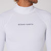 OCEAN & EARTH Script Rash Shirt LS - White