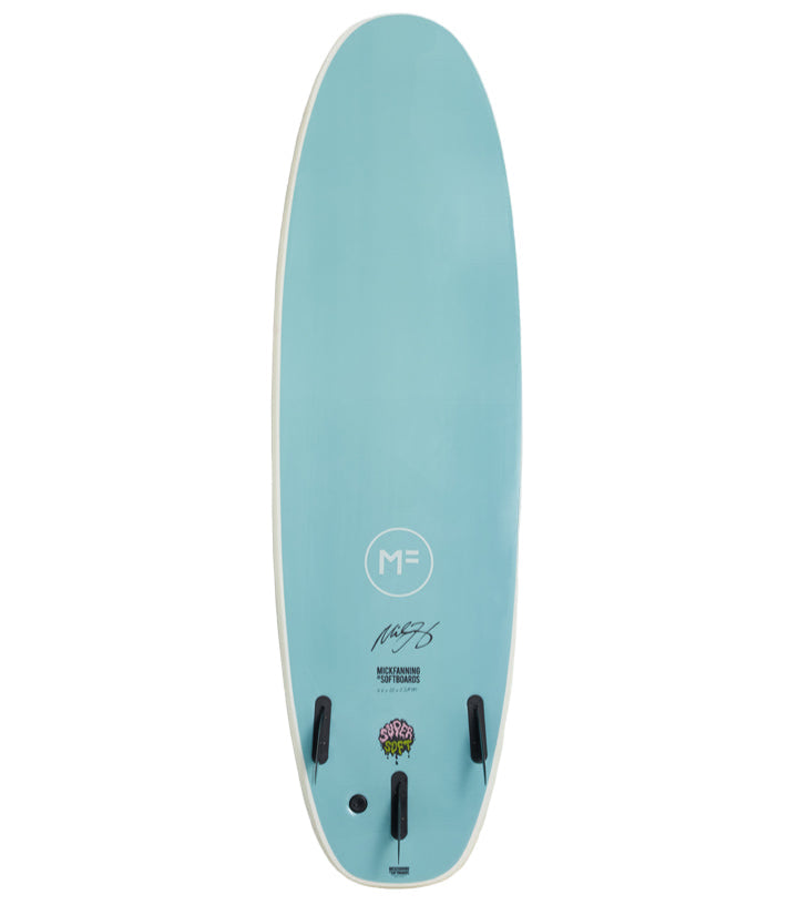 MICK FANNING Beastie Super Soft 6ft 6 softboard - White /Teal