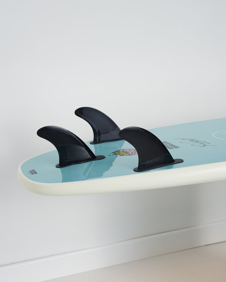 MICK FANNING Beastie Super Soft softboard - White/Teal - 7ft 6