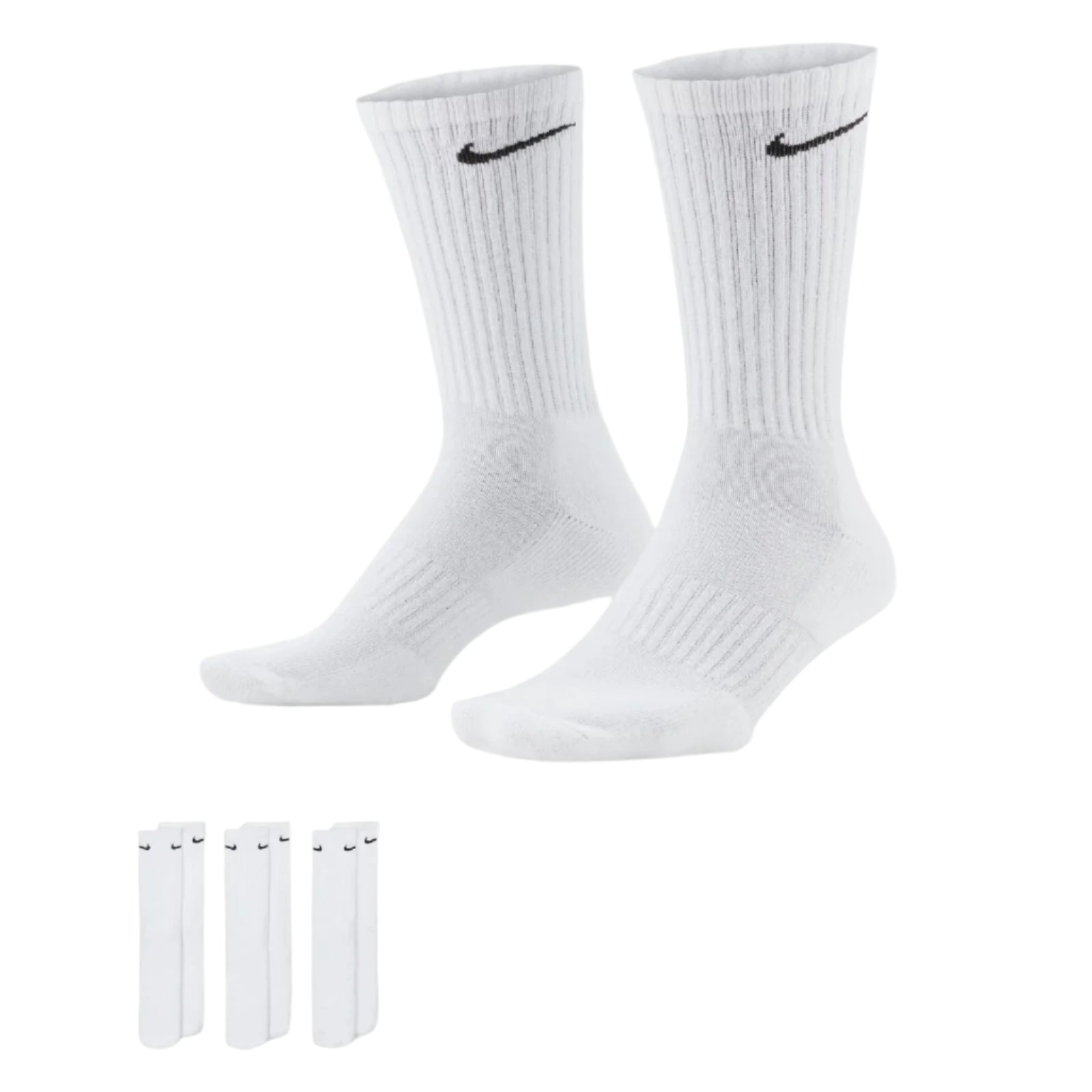 Nike SB Everyday Cushion Sock 3Pk - White