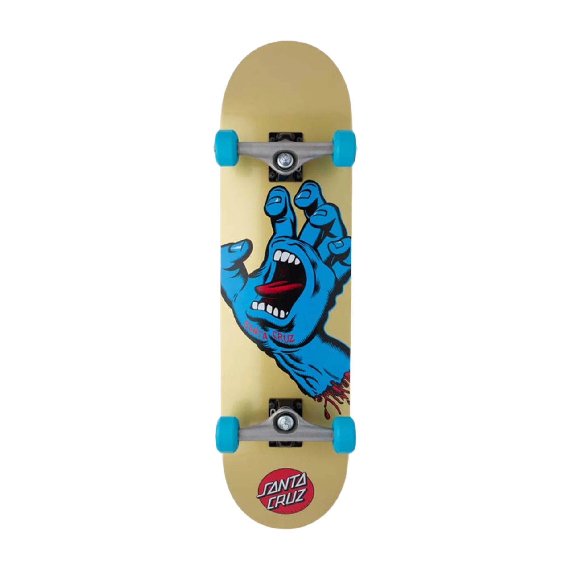 SANTA CRUZ Screaming Hand skateboard - Gold - 8.25