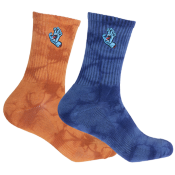 Santa Cruz Screaming hand Sock 2pack - Ginger dark dark blue