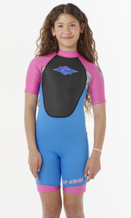 Rip Curl Omega Back Zip Spring Suit Girls - Pink