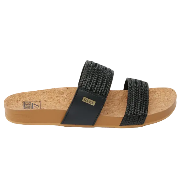 REEF Vista Braid 2 sandals - Womens - Black/Tan