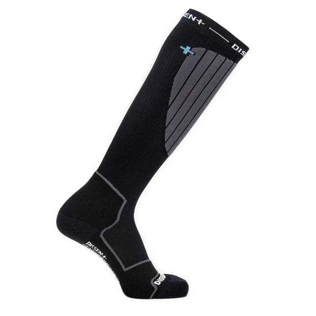 DISSENT GFX Compression Hybrid DLX-Wool socks - Unisex - Black