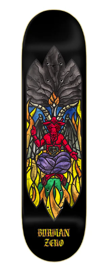 ZERO Stained Glass Burman skateboard deck - 8.6